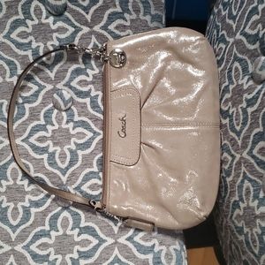 EUC beautiful gold Coach bag